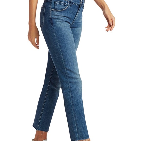 J Brand Denim - J BRAND ADELE MASON RAZE CROPPED MIDRISE STRAIGHT JEANS - 26